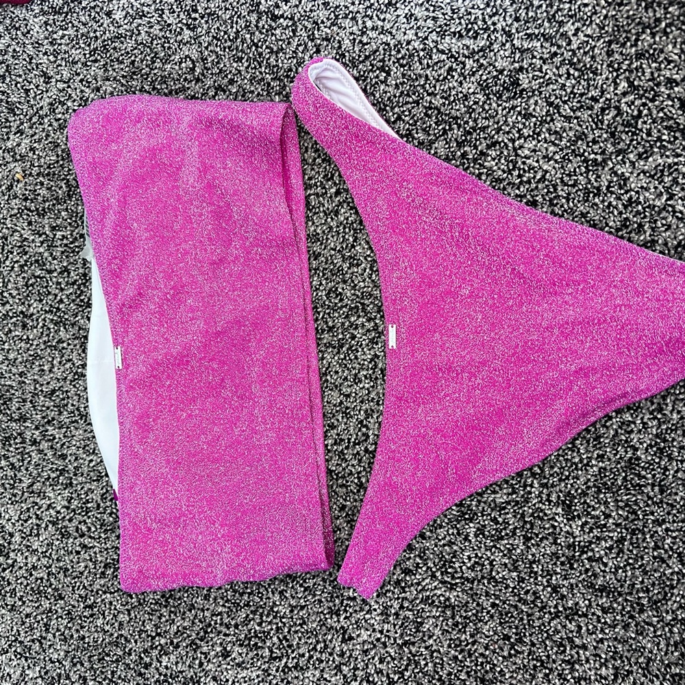 Pink Glitter Bikini Set